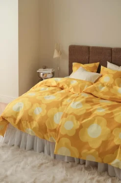 &Home Sengesæt Heaven Flower 2 dele Gul Online