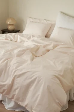 &Home Sengesæt Heaven i bomuld, 2 dele Cremehvid Clearance