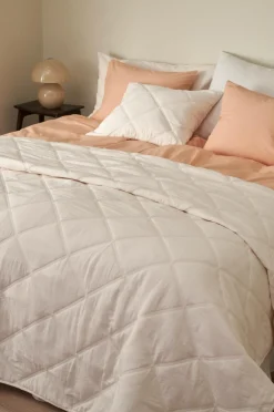 &Home Sengetæpper>Sengetæppe Heaven Check Cremehvid