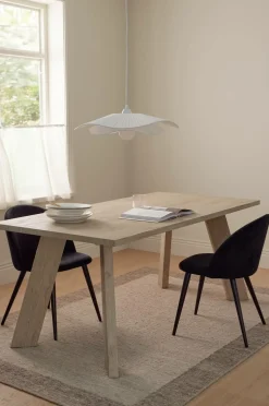 &Home Spisebord Country 180x90 cm Hvidbejdset Hot