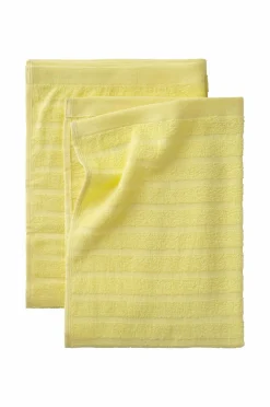 &Home Sæt med frottéhåndklæder Day 2 dele Gul Discount