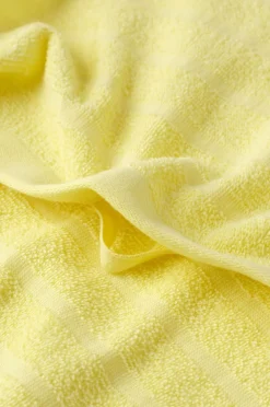 &Home Sæt med frottéhåndklæder Day 2 dele Gul Discount