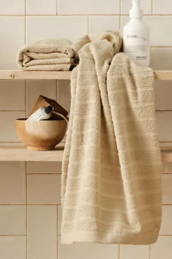 &Home Badeværelsestekstiler>Sæt med frottéhåndklæder Day 2 dele Lys beige