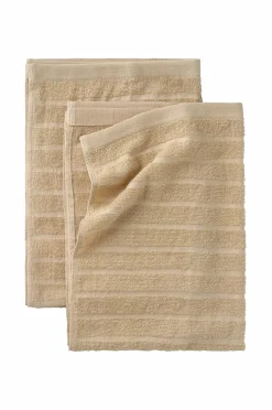 &Home Badeværelsestekstiler>Sæt med frottéhåndklæder Day 2 dele Lys beige