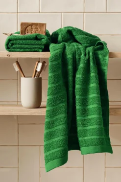 &Home Badeværelsestekstiler>Sæt med frottéhåndklæder Day 2 dele Grøn