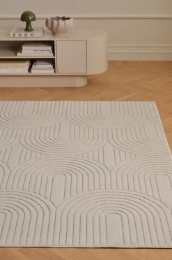 &Home Fladvævede Tæpper>Tæppe Daisy Arches Hvid