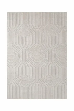 &Home Fladvævede Tæpper>Tæppe Daisy Arches Hvid