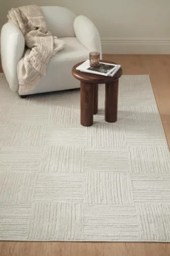 &Home Fladvævede Tæpper>Tæppe Daisy Check Hvid