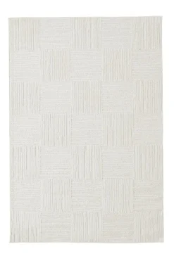 &Home Fladvævede Tæpper>Tæppe Daisy Check Hvid