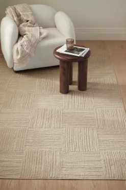 &Home Fladvævede Tæpper>Tæppe Daisy Check Beige