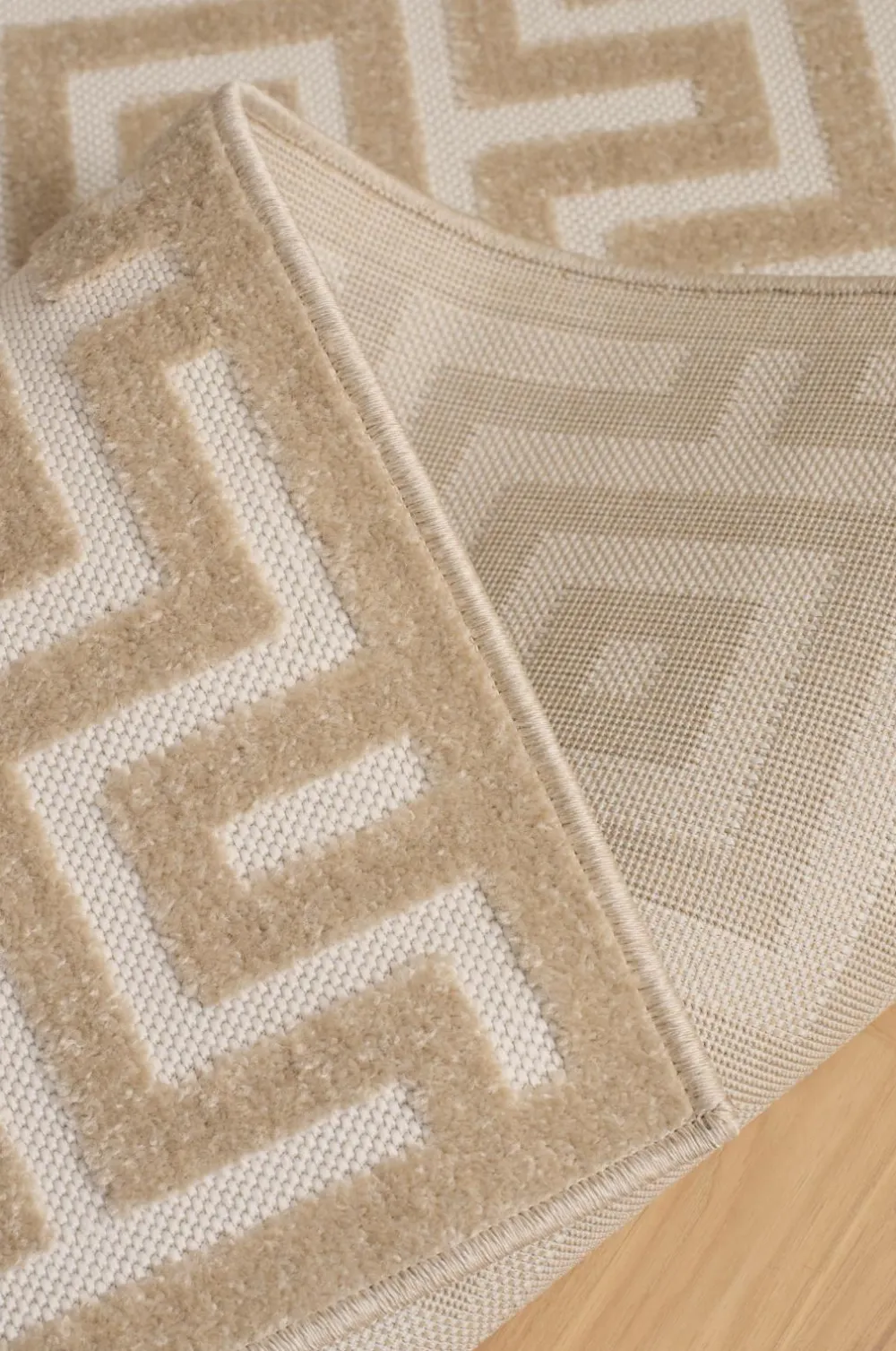 &Home Fladvævede Tæpper>Tæppe Daisy Square Beige