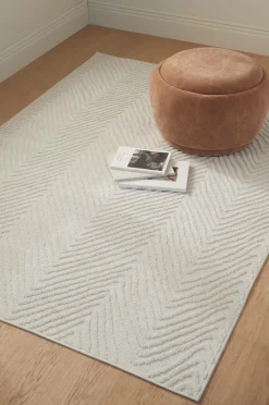 &Home Tæppe Daisy Zigzag Hvid Hot