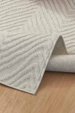 &Home Tæppe Daisy Zigzag Hvid Hot