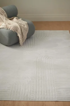 &Home Fladvævede Tæpper>Tæppe Pansy Arc Elfenben