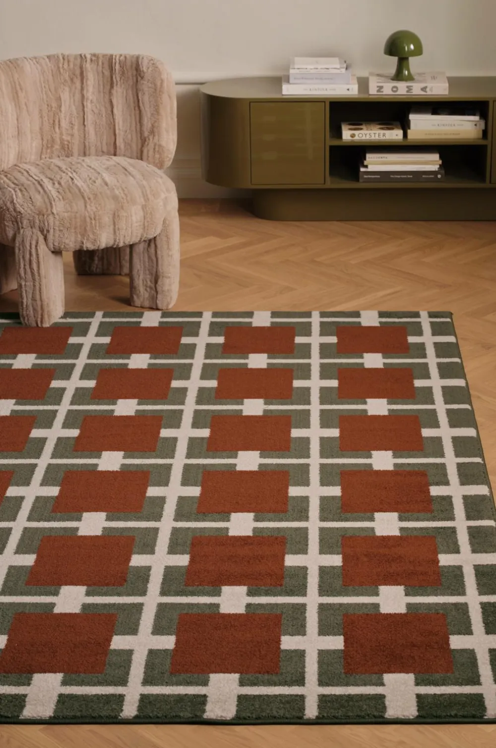 &Home Jute- & Sisaltæpper>Tæppe Real Check Grøn