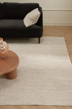 &Home Uldgulvtæppe Telde Hvid Best