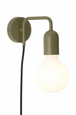 &Home Væglamper>Væglampe John Mat olivengrøn