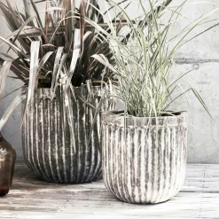 House Doctor Planter & Blomster>Krukke Pharao 2-pak Antik brun