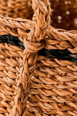 House Doctor Kurve, Hdlaine, 40 cm 3-p Natur, Sort Clearance