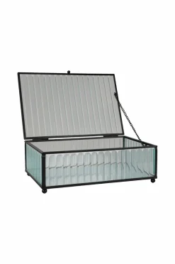 House Nordic Småopbevaring>Boks Santorini Sort/glas