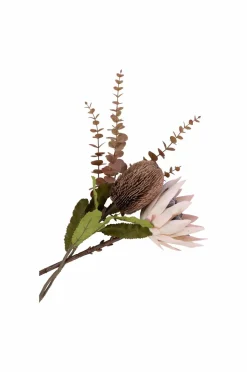 House Nordic Planter & Blomster>Buket King Protea Vinrød mix