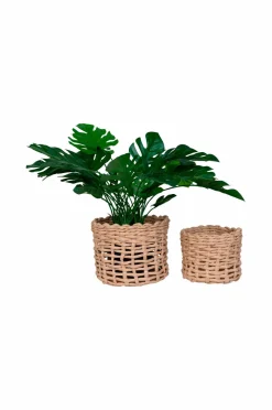 House Nordic Kurv PANELA sæt med 2 Lysebrun Discount