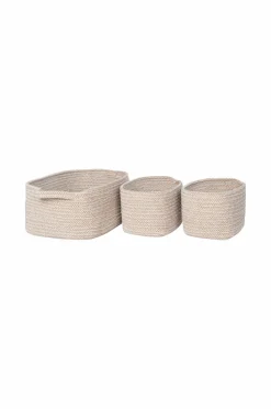 House Nordic Kurv Teixo sæt med 3 Beige Clearance