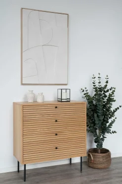 House Nordic Kurve Aosta - sæt med 2 Naturlig Outlet