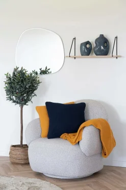 House Nordic Plaid Santos Okkerfarvet Outlet