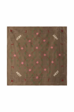 Hést Tørklæder & Halstørklæder>Tørklæde Eliza Silk Small 6002 dark earth