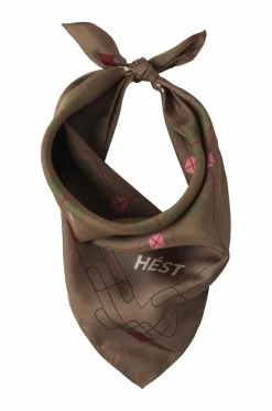 Hést Tørklæder & Halstørklæder>Tørklæde Eliza Silk Small 6002 dark earth