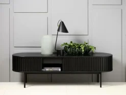 Håum TV-BÆNK Amelia 48 x 160 x 45 CM Black oak Outlet