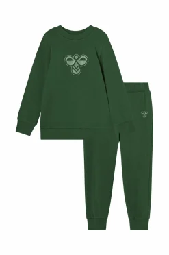 Hummel Trøjer>Sæt hmlMini Jersey Crewsuit Bee Dark green