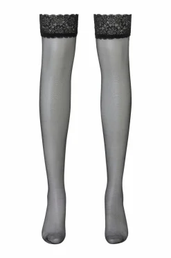 Hunkemöller Strømpebukser>Hold-ups SU 15 den Lace 2-pak Black