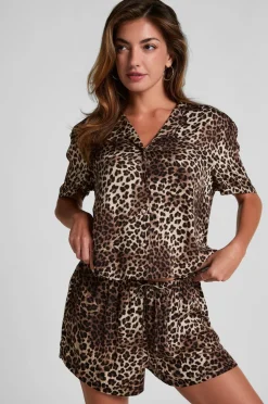 Hunkemöller Shorts Short Vis Satin Black Discount