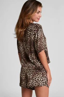 Hunkemöller Shorts Short Vis Satin Black Discount