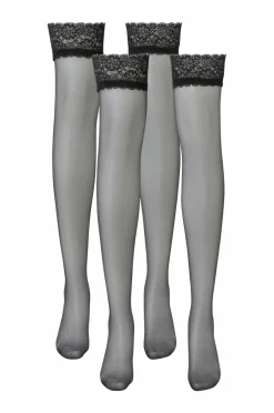Hunkemöller Strømpebukser>Strømper ST 15 den Lace 2-pak Black
