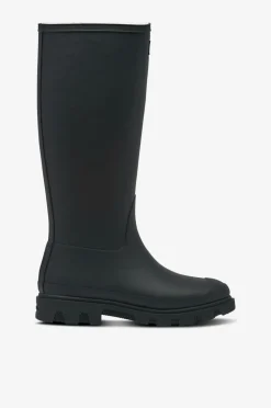 Hunter Gummistøvler Unisex Downpour Tall Insulated Boot Black Sale