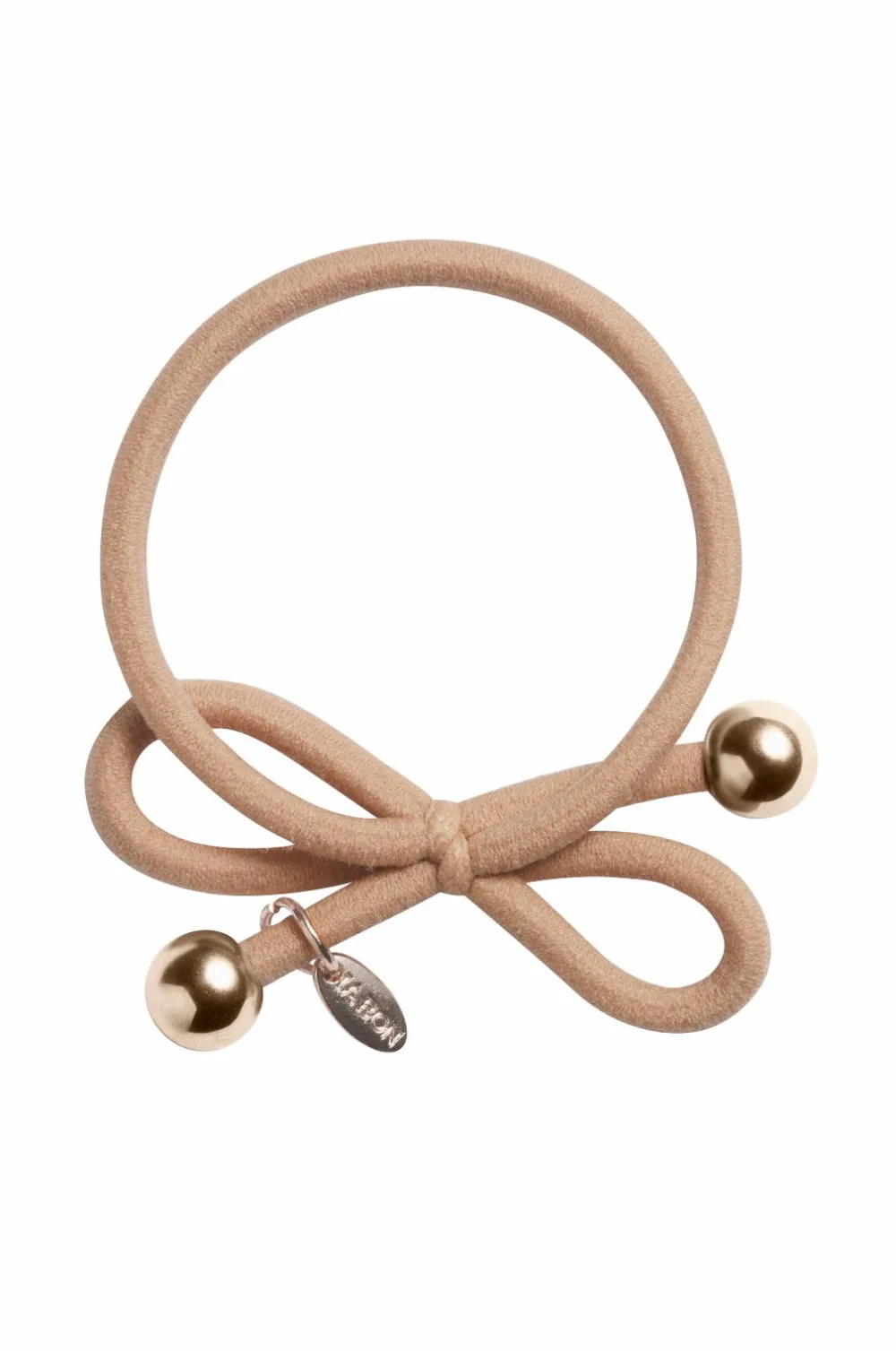IA BON Håraccessories>Hair Tie Gold Bead Beige