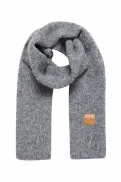 ICHI Tørklæder & Halstørklæder>Halstørklæde iaLira Dark grey melange
