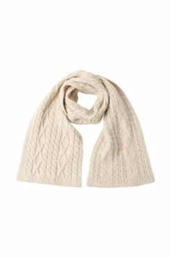 ICHI Halstørklæde iaLucy Oatmeal melange Discount