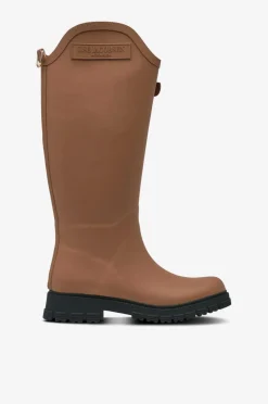 Ilse Jacobsen Gummistøvler Asymmetric Rain Mocca Black New