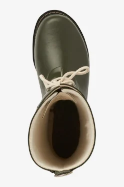 Ilse Jacobsen Gummistøvle 3/4-model med snøre Army Sale