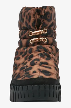 Ilse Jacobsen Vinterstøvler Tulip Padded Winter Brown Panthera Print Black Hot