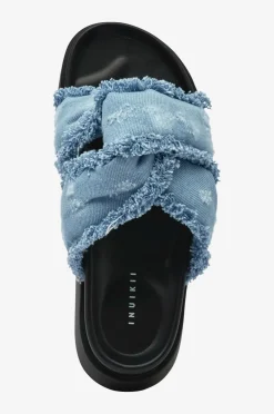 INUIKII Sandaler & Sandaler Med Hæl>Sandaler Soft Crossed Jeans Light blue