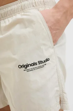 Jack & Jones Badebukser jpstNaxos jjSwim Shorts Vesterbro Moonbeam Hot