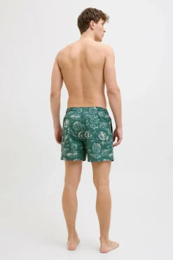 Jack & Jones Badebukser jpstMaui jjSwim Mature Aop Akm SN Mallard green