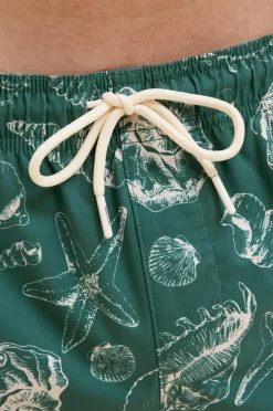 Jack & Jones Badebukser jpstMaui jjSwim Mature Aop Akm SN Mallard green