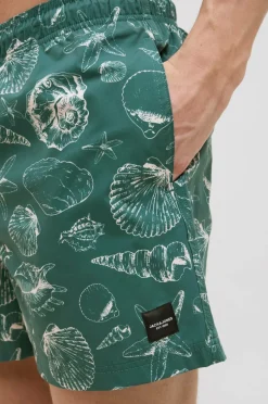 Jack & Jones Badebukser jpstMaui jjSwim Mature Aop Akm SN Mallard green