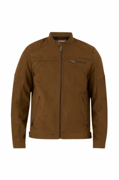 Jack & Jones Bikerjakke jcoRocky Jacket Cognac/Pu Suede Online